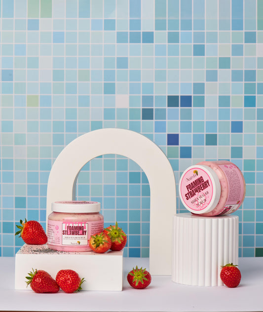 SHEA SUGAR SCRUB FOAMING STRAWBERRY